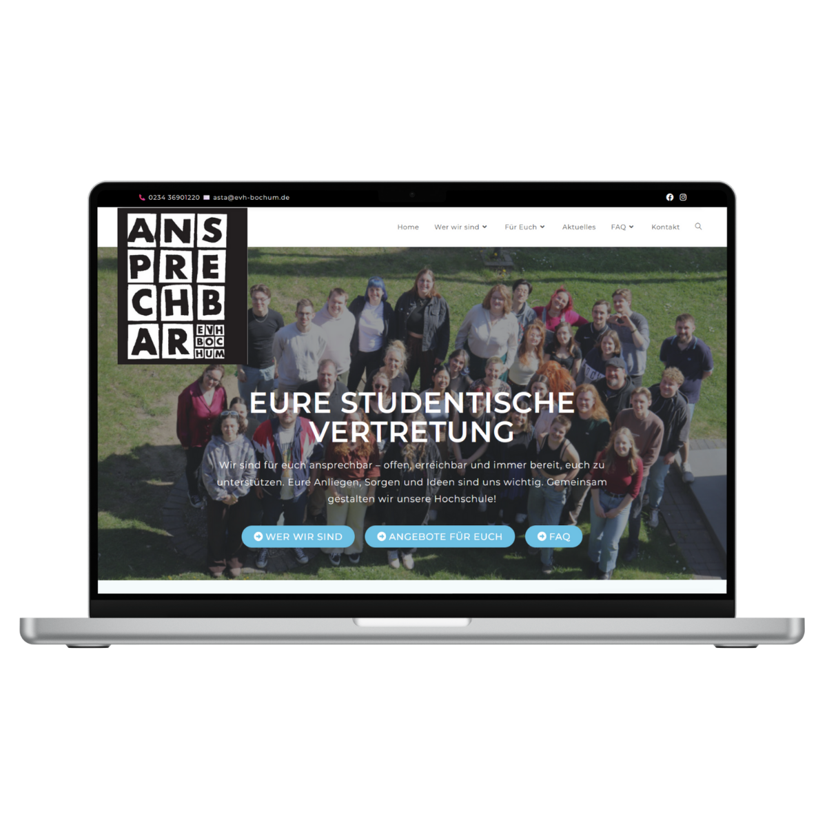 Mockup der Website Gremien-evh.de